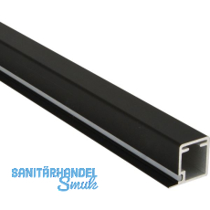 ALUMIS Smartcube Profil Auflage unten 19 mm Alu schwarz ALUMIS Smartcube Profil Auflage unten 19 mm Alu schwarz