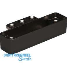 Bremsklappenhalter KIARO Alurahmen-Adapter, vernickelt schwarz