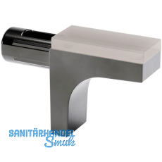 Glasbodentr�ger K-LINE steckbar 5 mm Zamak vernickelt schwarz