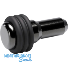 Glasbodentr�ger Petra zum Stecken, Bohr � 5 mm, Stahl vernickelt schwarz