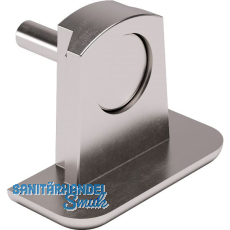 Bodenträger Tris Trägerteil SL19, Zinkdruckguss vernickelt mit Stift Bodenträger Tris Trägerteil SL19, Zinkdruckguss vernickelt mit Stift