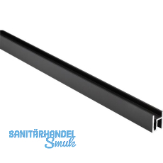 DOMUS LINE Aluminiumprofil Andy 3000 mm schwarz