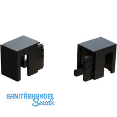 DOMUS LINE Aluprofil Andy Endkappe links, rechts schwarz DOMUS LINE Aluprofil Andy Endkappe links, rechts schwarz