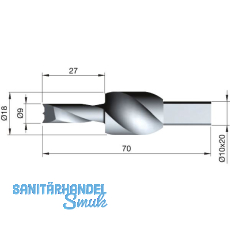 HSS Stufenbohrer Tris 18/19 mm HSS Stufenbohrer Tris 18/19 mm
