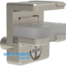 EFFEGI BREVETTI Glasbodenträger Alfa Glass Lock Stop2 zum Stecken, vernickelt EFFEGI BREVETTI Glasbodenträger Alfa Glass Lock Stop2 zum Stecken, vernickelt