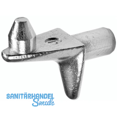 Steckbodentr�ger Winkel 3, Bohr � 5 mm, Zink vernickelt