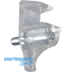 Glasbodentr�ger Andrea zum Stecken,Bohr � 3 mm,Kunststoff transparent,VPE 1000ST