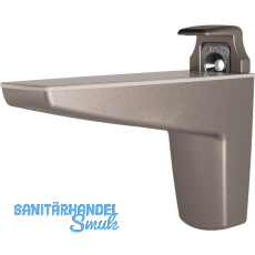 Tablar-Klemmtr�ger Moon, Materialst�rke 15-50 mm, Zinkdruckguss silber metallic