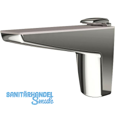 Tablar-Klemmtr�ger Moon S, Materialst�rke 4-25 mm, Zinkdruckguss glanzverchromt