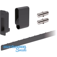 Bremsklappenhalter KIARO SKIN Beschlagset, Kunststoff anthrazit Bremsklappenhalter KIARO SKIN Beschlagset, Kunststoff anthrazit