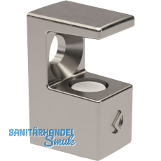 Glasbodentr�ger GRACE zum Schrauben, 5-6 mm Glas, Zamak vernickelt