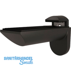 Tablar-Klemmtr�ger Kaiman, Materialst�rke 7-41 mm, Zinkdruckguss schwarz matt