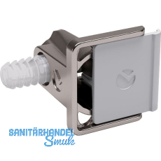 Schraubbodenträger Kalipso Mittelwand, Zamak vernickelt Schraubbodenträger Kalipso Mittelwand, Zamak vernickelt