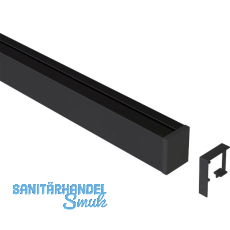 Linero MosaiQ Wandprofil 1500 mm Aluminium schwarz