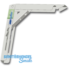 Konsole Klapponette klappbar mit Sicherung, Tiefe 300 mm, Stahl verzinkt