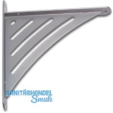 Konsole Sitio starr, H�he 200 mm, Tiefe 190 mm, Stahl wei�-aluminium lackiert