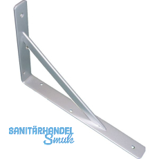 Konsole Schwerlast - Steg,H�he 495 mm,Tiefe 330 mm,Stahl wei�-aluminium lackiert