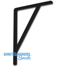 Konsole Schwerlast - Steg, H�he 495 mm, Tiefe 330 mm, Stahl schwarz pulverb.