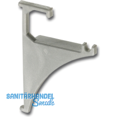 FONSEGRIVE Endst�ck Fritz 1 Paar H�he 50 mm, Kunststoff silberfarbig