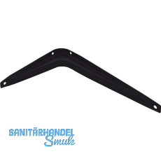 Konsole starr, H�he 130 mm, Tiefe 195 mm, Stahlblech schwarz pulverbeschichtet