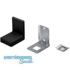 Schrankaufhänger Typ 113 mit Abdeckkappe Kunststoff schwarz Schrankaufhänger Typ 113 mit Abdeckkappe Kunststoff schwarz