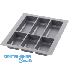 AGOFORM Besteckeinsatz Classico 500/45 Kunststoff Schiefergrau AGOFORM Besteckeinsatz Classico 500/45 Kunststoff Schiefergrau
