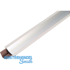 REHAU Wandanschlussprofil Rauwalon slim-line plus Alu Edelstahl-Effekt geb�rstet