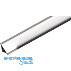 REHAU Wandanschlussprofil Rauwalon vario-line Kunststoff Edelstahl-Effekt