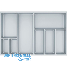 AGOFORM Besteckeinsatz Sky 500/80 Kunststoff silbergrau AGOFORM Besteckeinsatz Sky 500/80 Kunststoff silbergrau