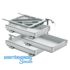 HETTICH Systema Top 2000 Container-Set Silent System, Teilauszug, ET 730 mm, alu HETTICH Systema Top 2000 Container-Set Silent System, Teilauszug, ET 730 mm, alu