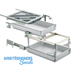 HETTICH Systema Top 2000 Container-Set Sil Sys, Teil-/�berauszug, ET 530, alu