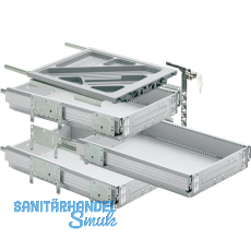 HETTICH Systema Top 2000 Container-Set Sil Sys, Vollauszug, ET 530, alu HETTICH Systema Top 2000 Container-Set Sil Sys, Vollauszug, ET 530, alu