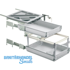 HETTICH Systema Top 2000 Container-Set Sil Sys,Voll-/�berauszug,ET 530,alu