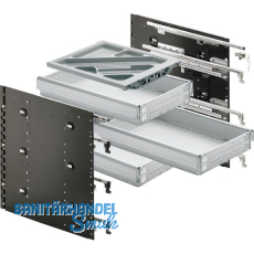 HETTICH Systema Top 2000 Schnellmontage-Set Sil Sys, Vollauszug, ET 530, alu