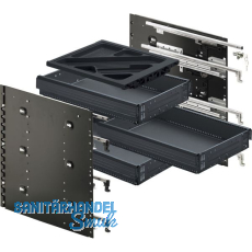 HETTICH Systema Top 2000 Schnellmontage-Set Sil Sys, Vollauszug, ET 730, schw.