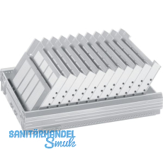 HETTICH Systema Top 2000 Formularablage, F�cheranzahl 11, Kunststoff Alu-Finish