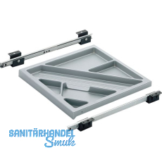 HETTICH SYSTEMA TOP 2000 Schreibmaterial-Auszug Set, EB 380 mm, Alu-Finish