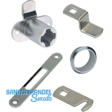 HETTICH PRESTIGE 2000 Zylinder-Hebelschloss Z23 Set, �18, Stahl vernickelt