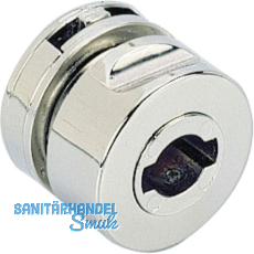 HETTICH PRESTIGE 2000 Zylinder-Glast�rschloss Typ 321, Stahl vernickelt hochgl.