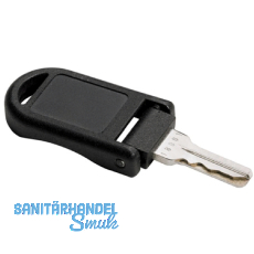 HETTICH PRESTIGE 2000 Wendeschl�ssel Flachbahn, klappbar, Messing verz. KS schw.