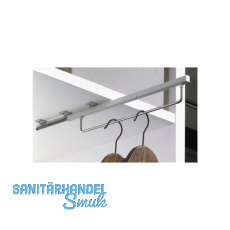 HETTICH QUADRO Schrankgarderobe ausziehbar, 395 x 48 x 60 mm, silber lackiert