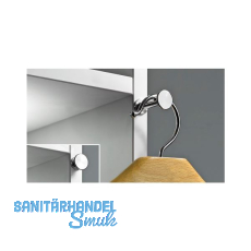 HETTICH Kleiderb�gelhalter ausziehbar, Messing vernickelt