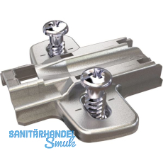 HETTICH Kreuzmontageplatte mit Langloch, Systemschraube, Distanz 1,5 mm