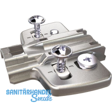 HETTICH Exzenter Kreuzmontageplatte, Spanplattenschraube, Distanz 0 mm