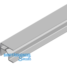 CINETTO PS23 Laufschiene oben 6100 mm auf Maß, Aluminium eloxiert CINETTO PS23 Laufschiene oben 6100 mm auf Maß, Aluminium eloxiert