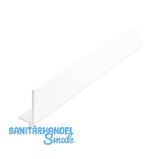 REHAU Frontblende, Breite 25 mm, H�he 46 mm, L 2500 mm, Kunststoff wei�