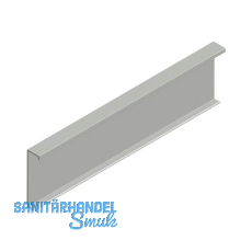 CINETTO PS40 Abdeckprofil zu Laufschiene auf Ma�, Aluminium natur eloxiert