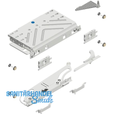 CINETTO PS40 Schiebetürbeschlag dritte Tür mittig rechts Aussenfront frontbündig CINETTO PS40 Schiebetürbeschlag dritte Tür mittig rechts Aussenfront frontbündig