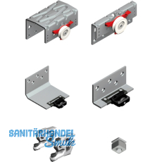 CINETTO PS48 Beschlagset mit Stopper, HS23 mm, 3 flügelig CINETTO PS48 Beschlagset mit Stopper, HS23 mm, 3 flügelig