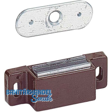 HETTICH Haftmagnetschnapper M71 + Gegenst�ck, HK 4 kg, KS braun